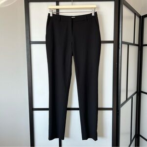 [6] H&M Women’s Classic Straight Leg Mid Rise Black Trousers w/Belt Loops